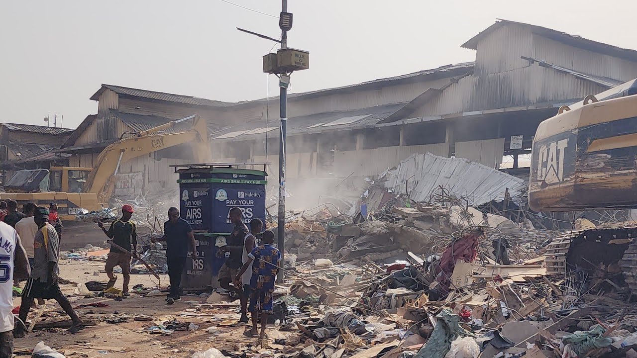 Live Update: Ongoing Demolition At Onitsha Main Market
