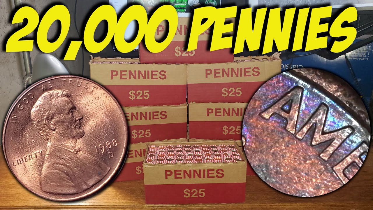VERY RARE PENNIES FOUND COIN ROLL HUNTING!!! (HUGE 8 BOX PENNY HUNT!)