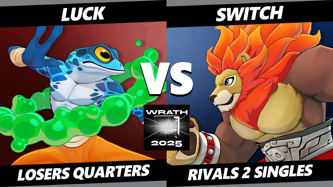 Wrath 2025 TOP 8 - Luck (Ranno) Vs. Switch (Zetterburn) Rivals of Aether II - RoA2