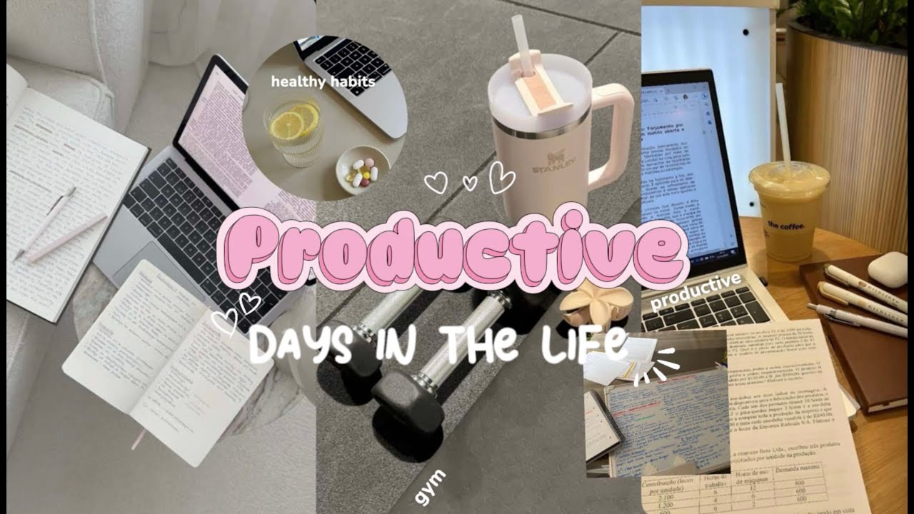 PRODUCTIVE DAYS IN THE LIFE / Coffee shop date, Gym, Healthy Habits, Funny, Revision