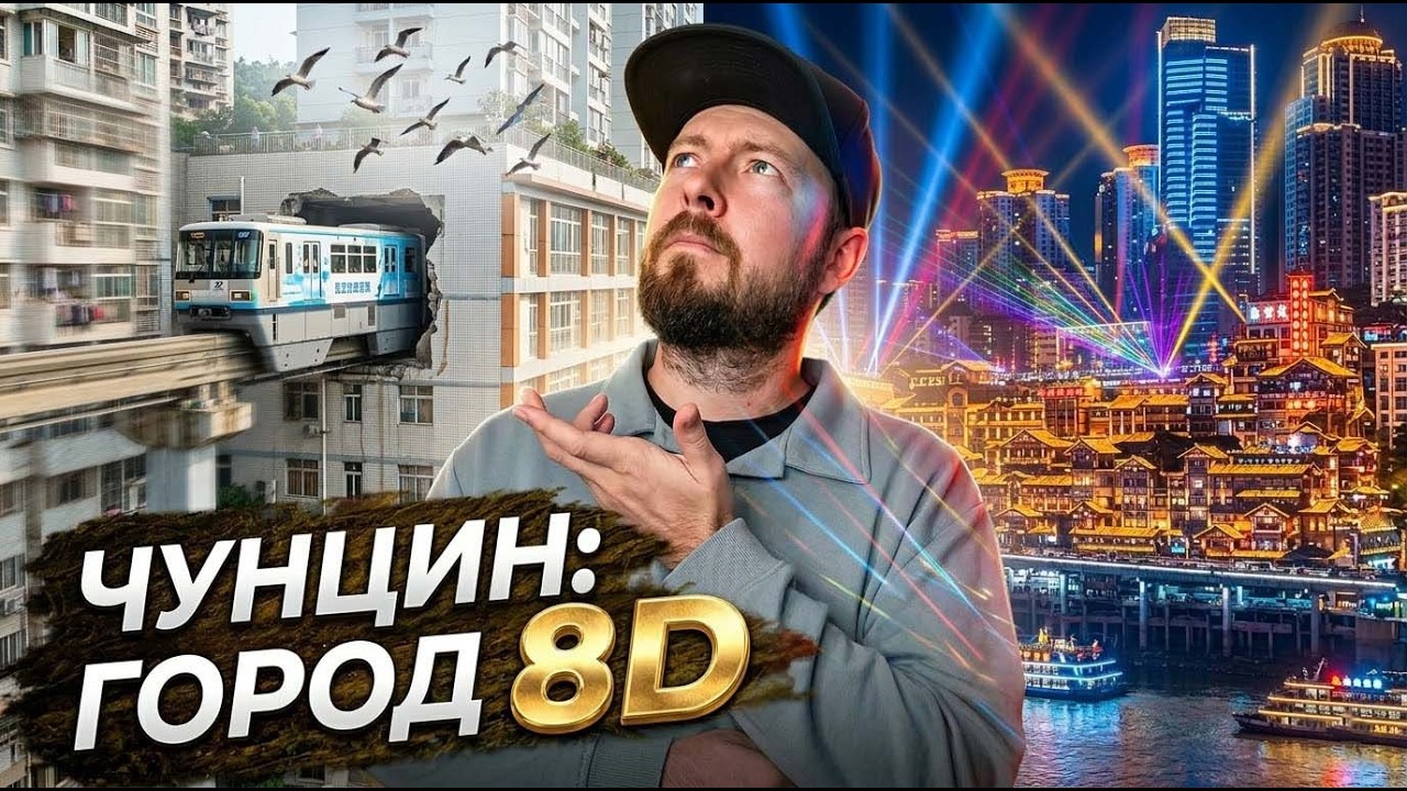 ЧУНЦИН - Китайский СУПЕРМЕГАПОЛИС | Метро сквозь дома, горизонтальный небоскрёб и море неона
