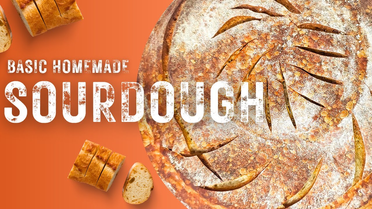 How to Make Simple SOURDOUGH BREAD from Scratch.NO FUSS! EASY RECIPE! #sourdoughbread #homemadebread
