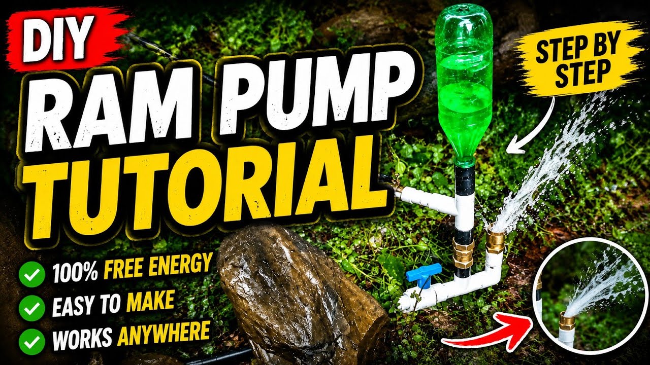 I Made a Ram Pump From Simple Parts / How to make a hydraulic ram pump at home / hydraulic ram pump 