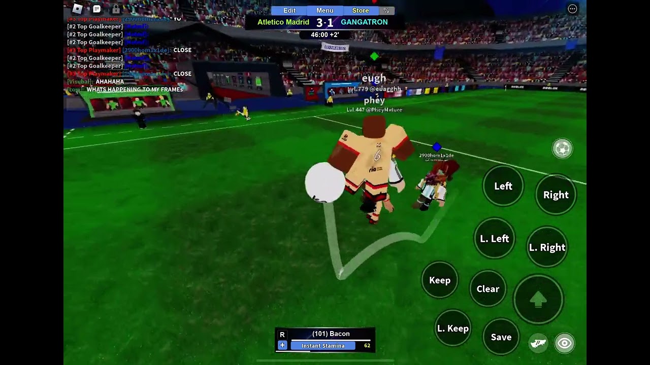 Playing with visubal, lnvaq  and more in TPS: ultimate soccer.