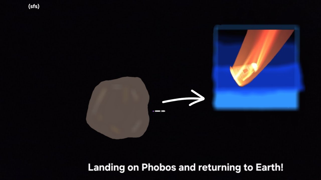 Landing on Phobos and returning back to earth