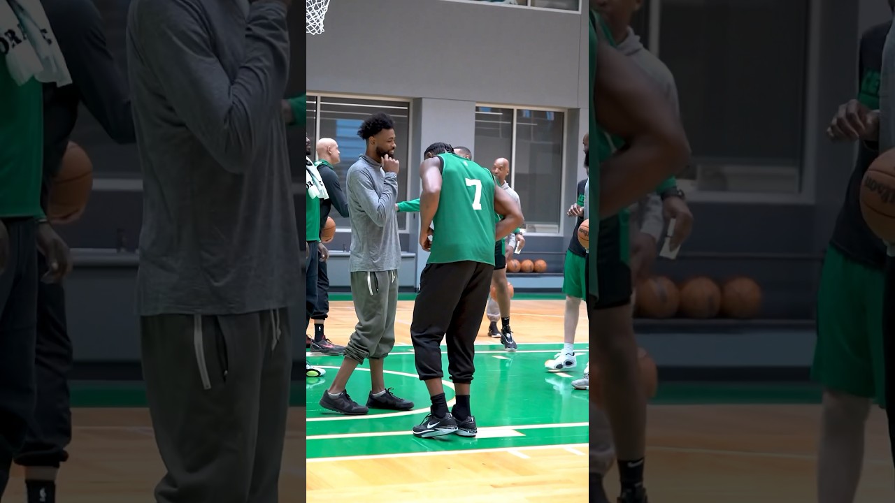 Jaylen and Jrue DANCING to KENDRICK at Practice