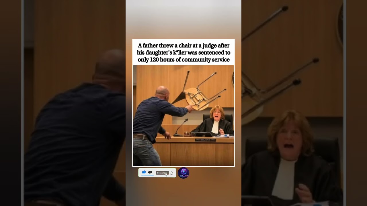 🚨 Father Throws Chair At Judge Over OUTRAGEOUS Court Sentence! 😡⚖️ #shorts #viral #trending