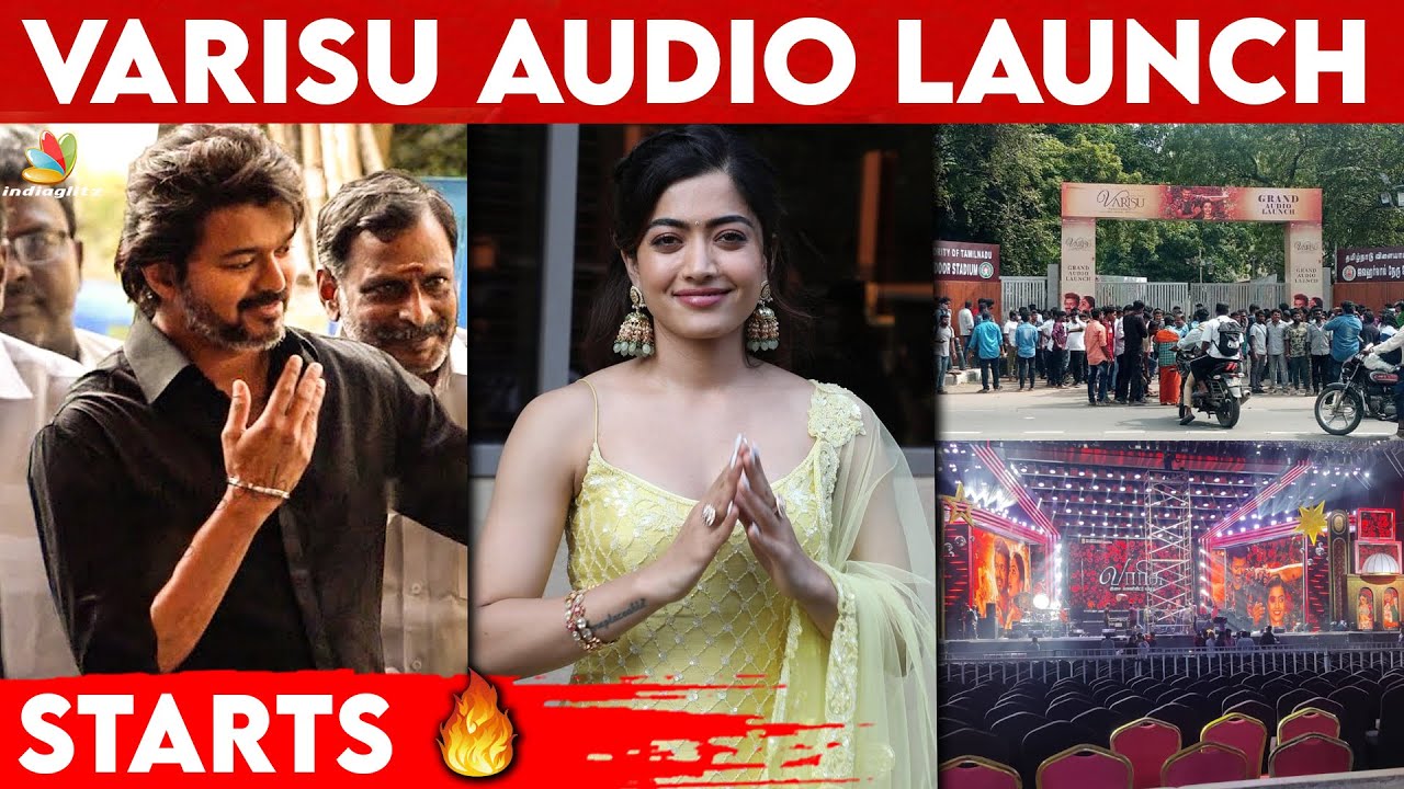 Varisu Audio Launch Vibe ஆரம்பம்🔥 கட்டுக்கடங்கா கூட்டமாய் சேர்ந்த Thalapathy Vijay Fans | Rashmika