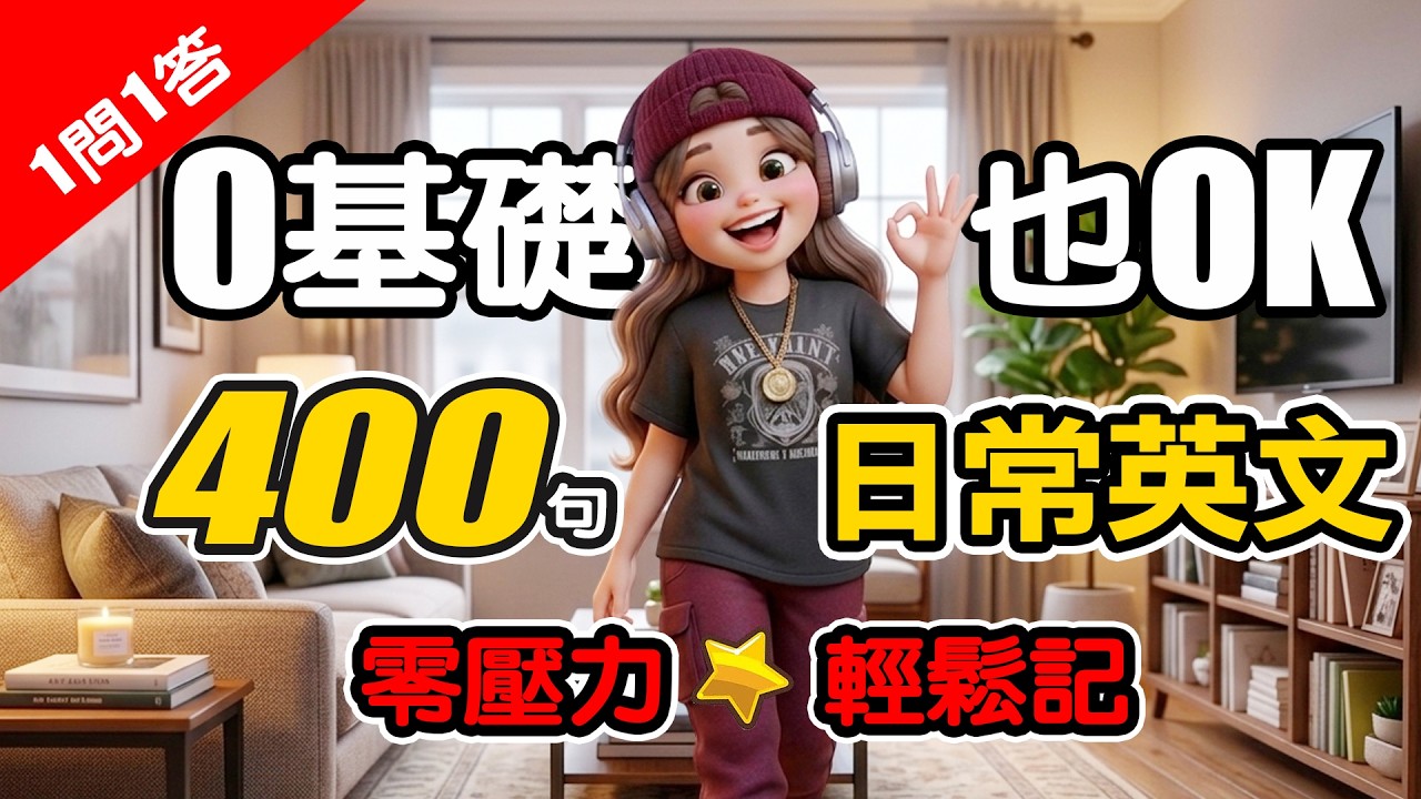 不用背！400句日常英文｜一聽就會說｜1小時沉浸式英文
