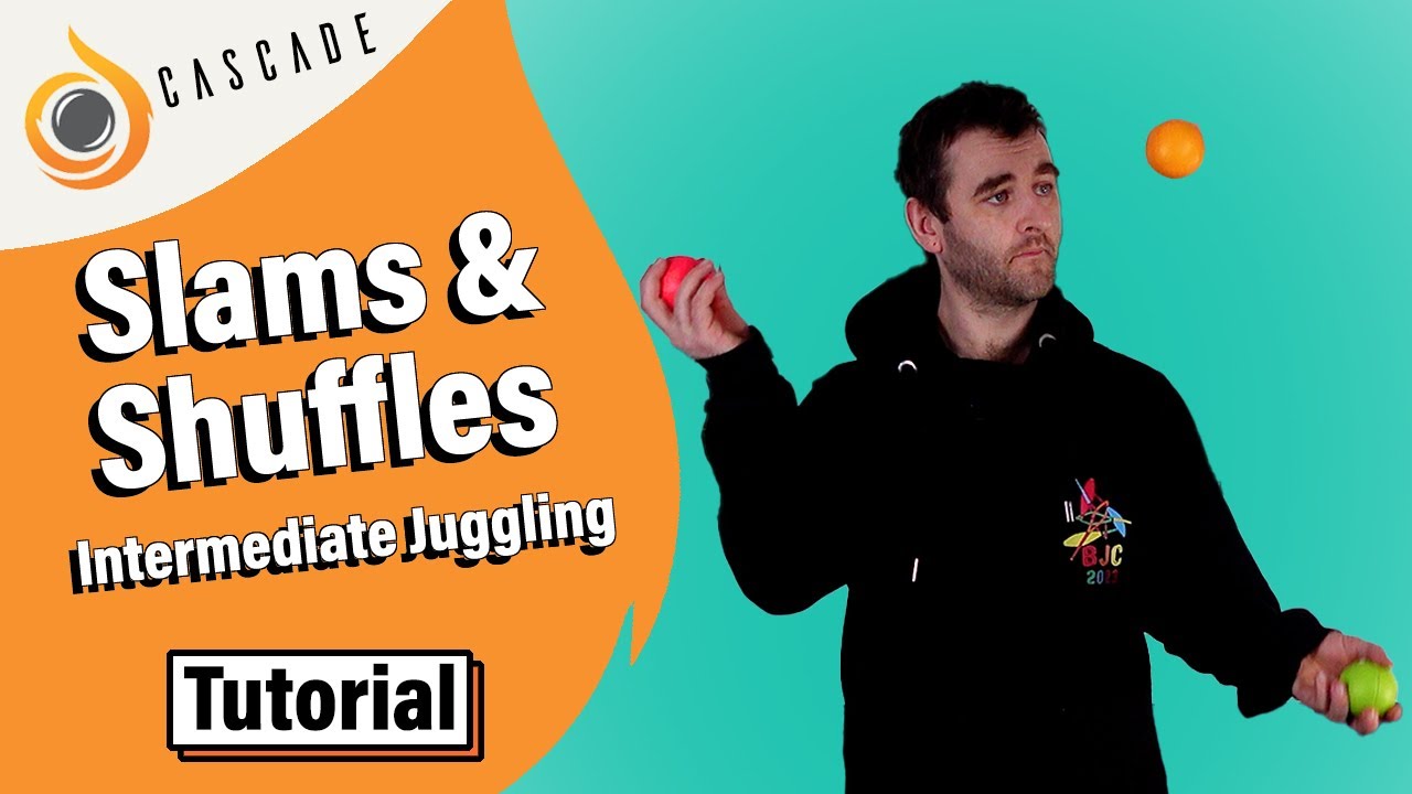 Slams and Shuffles Juggling Tutorial - Intermediate 3 Ball Juggling Tricks