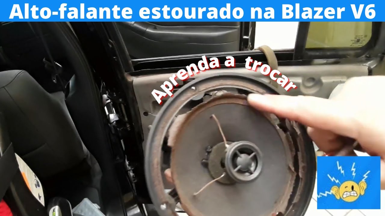 Passo a passo como trocar alto-falante da porta traseira da Blazer