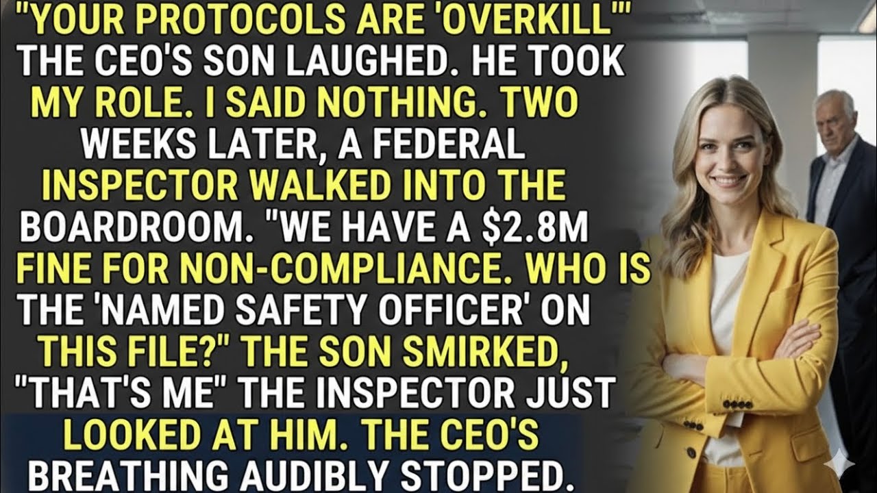 CEO's Son Mocked My Safety Protocols-Then the Feds Issued a $2.8M Fine.