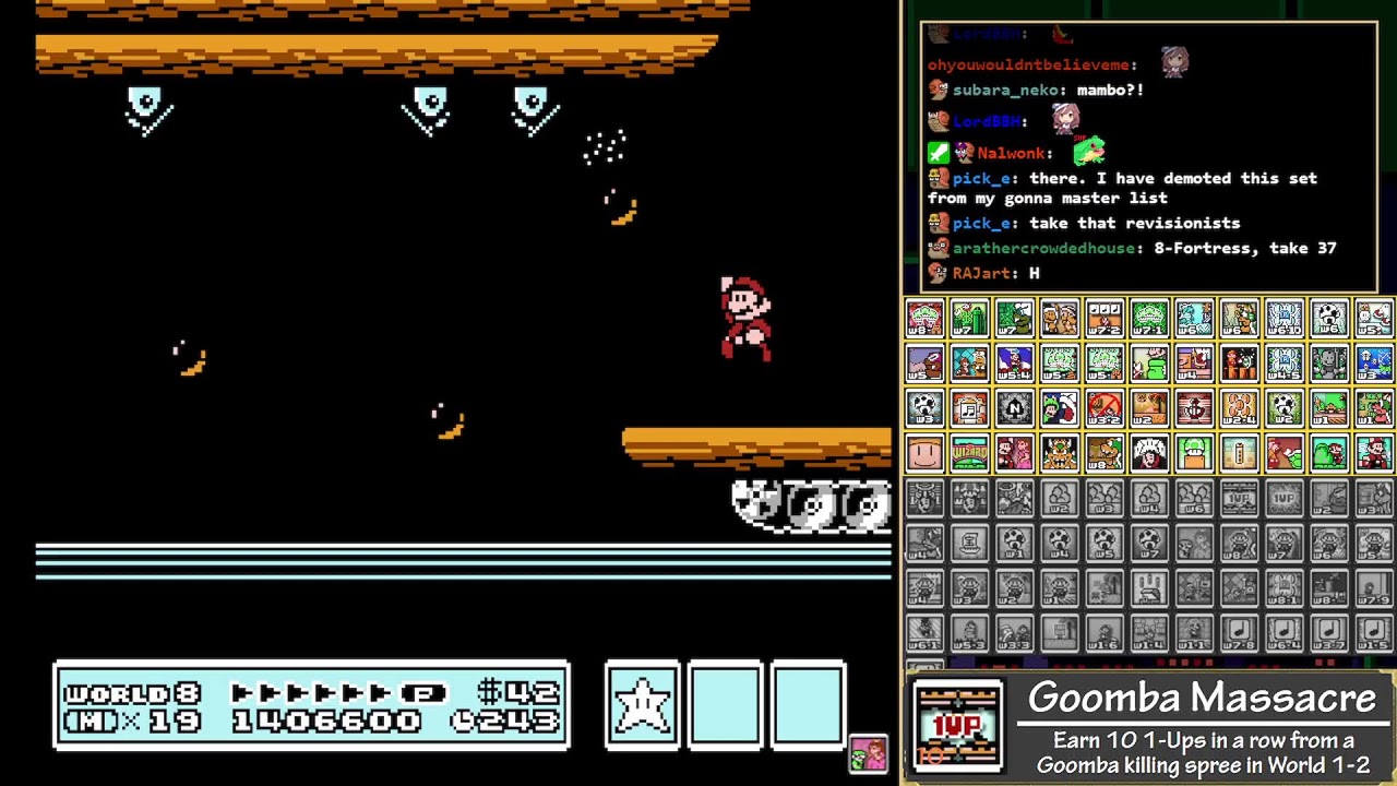 Super Mario Bros. 3 Retro Achievements, session 1