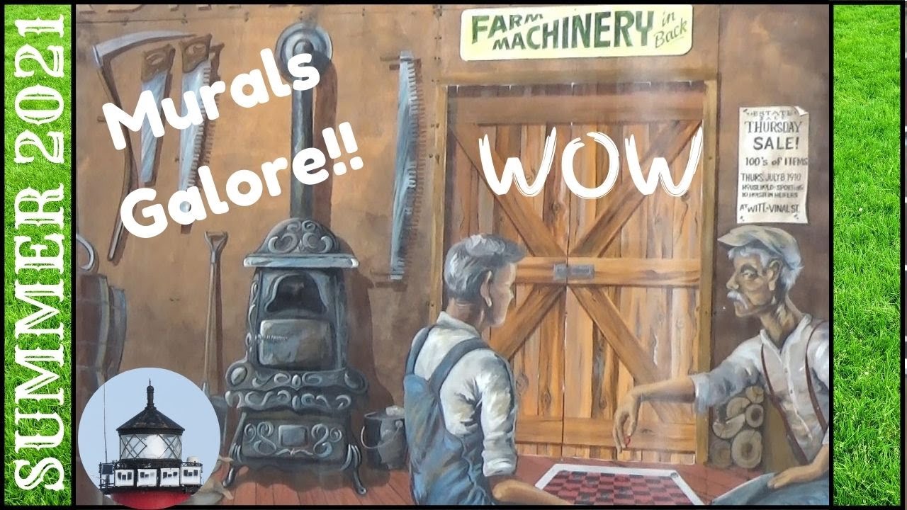 Wittenberg Wisconsin. Walking Tour viewing the numerous Murals.