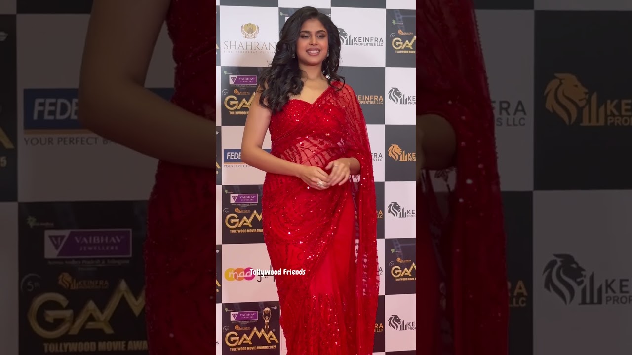 Faria Abdullah&rsquo;s Stunning Red Saree Look ❤️ Dubai Glimpses