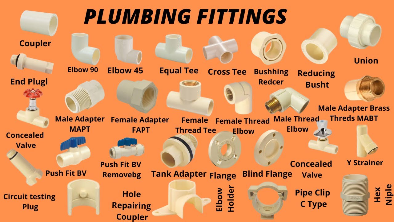 Plumbing Materials Name and Pictures || Plumbing Fittings Name || Plumbing Work |