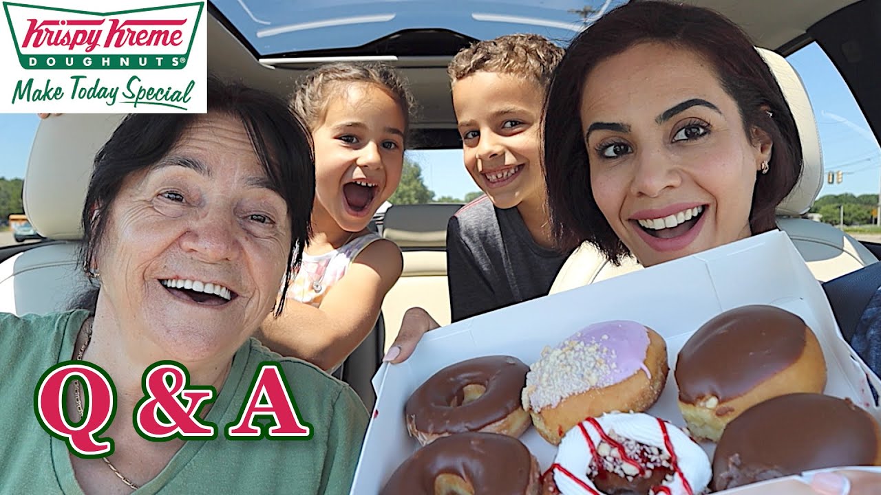 جيبوا قهوتكم وتعالوا ندردش مع نانا + جربنا جديد كرسبي كريم | TRYING Krispy Kreme NEW donuts+ Q&A