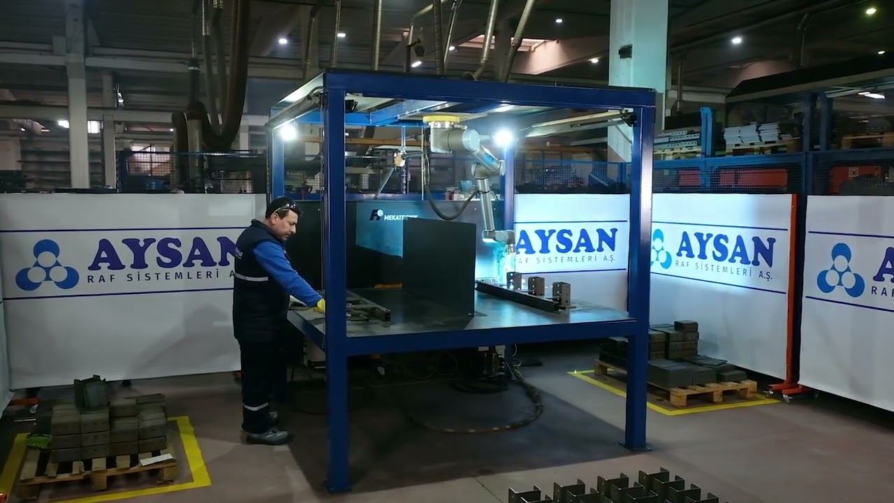Gazaltı kaynak yapmak için #UR10 cobot kullanan Aysan Raf, %200’e varan verimlilik artışı sağladı.