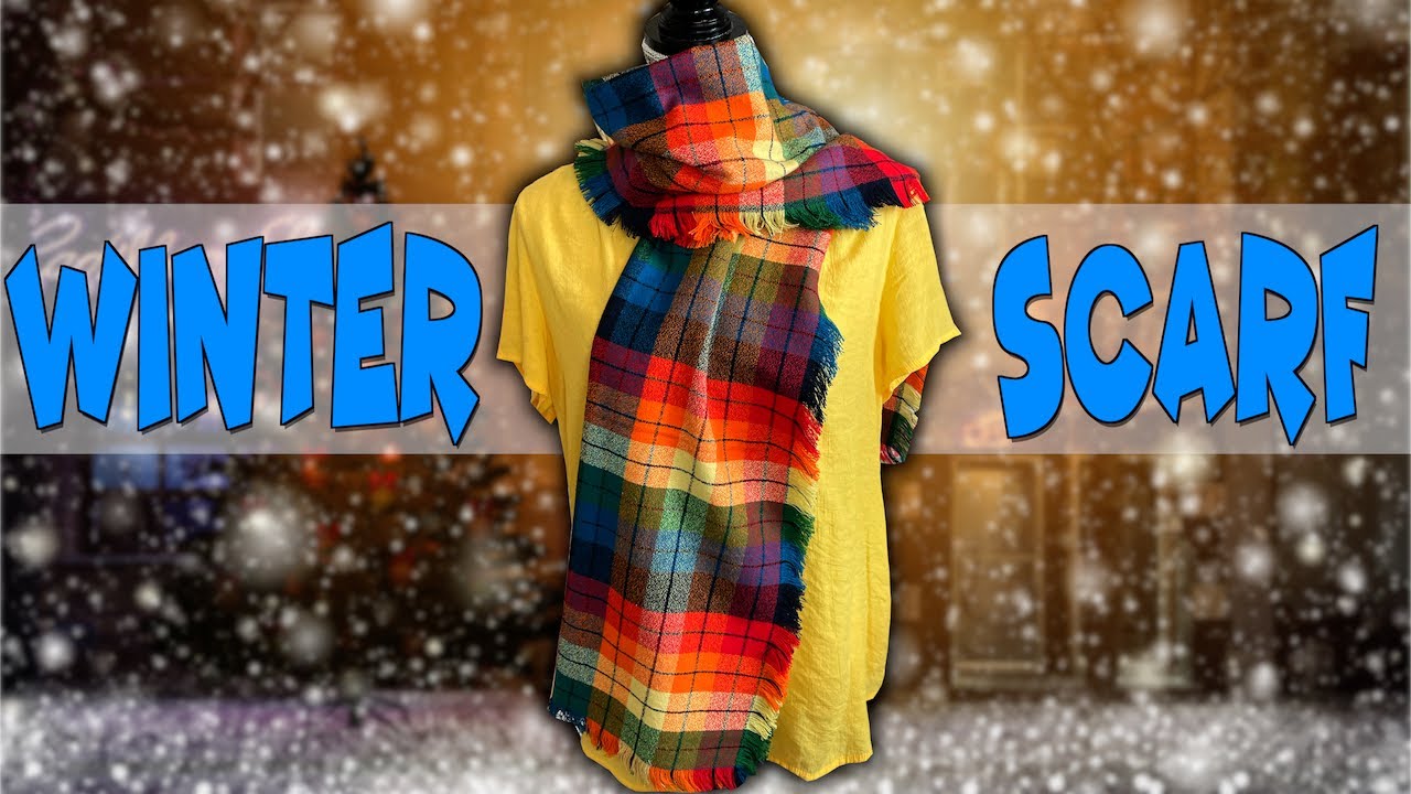 Easy Winter Scarf | Beginners Project | The Sewing Room Channel