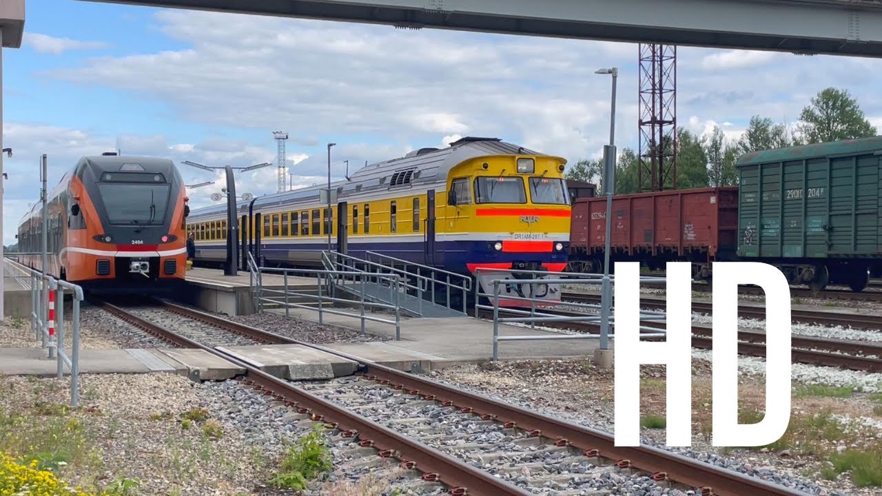 Estonian Train Action at Valga and Sangaste Station