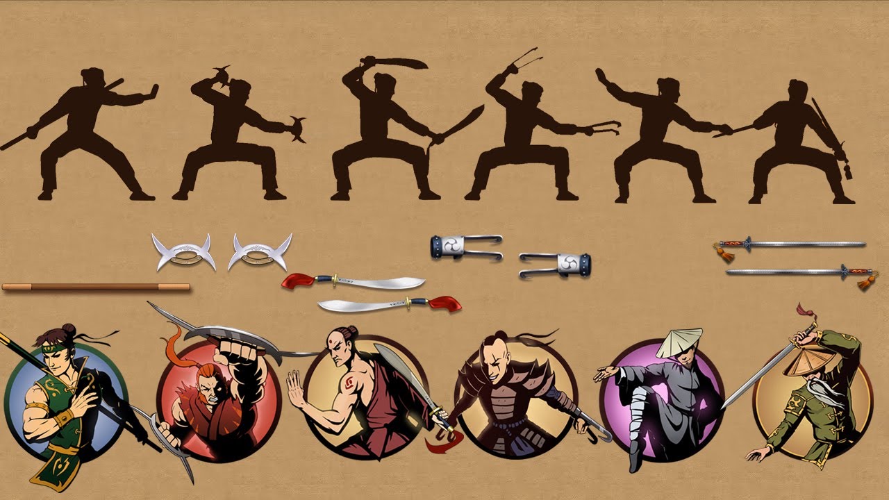 Shadow Fight 2 || Только оружие против телохранителей-отшельников 「Геймплей iOS/Android」