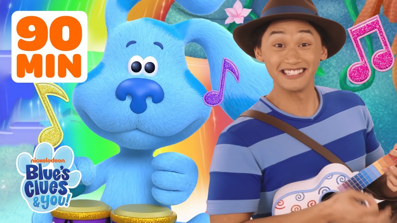 Blue & Josh Skidoo and Sing Songs! 🎵 w/ Rainbow Puppy | 90 Minutes | Blue's Clues & You!