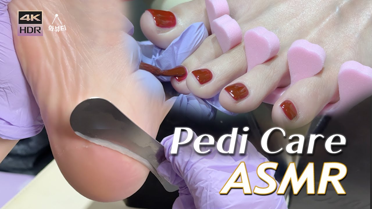 ASMR 🦶Уход за ногами, от которого вы заснете, педикюр и планирование педикюра