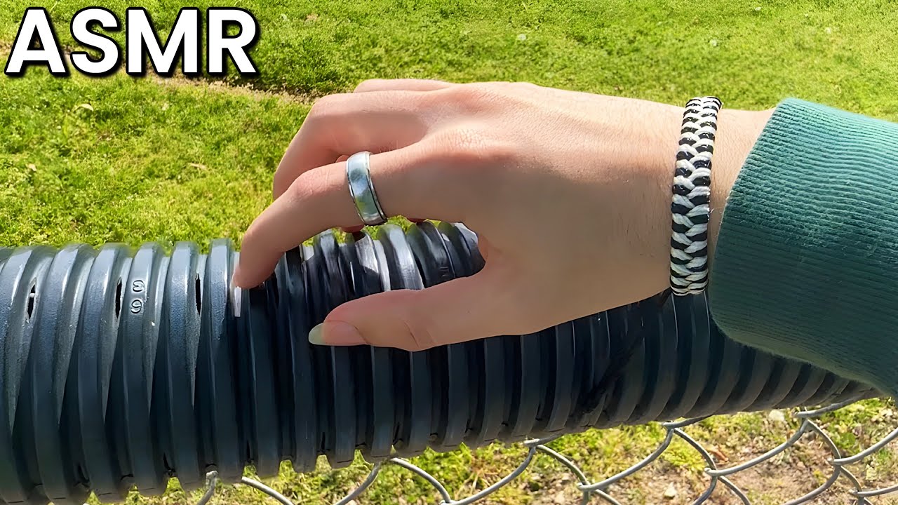 ASMR Tapping & Scratching Outdoors 🌷 - lofi