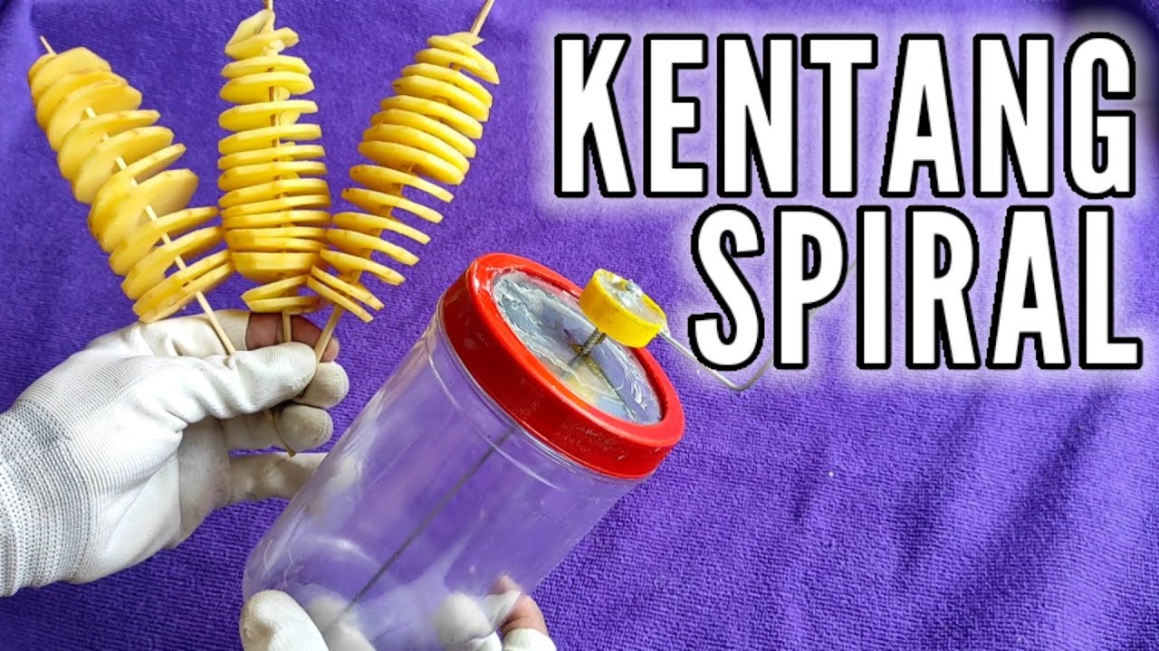 Cara membuat pemotong Kentang spiral, gampang banget !!!