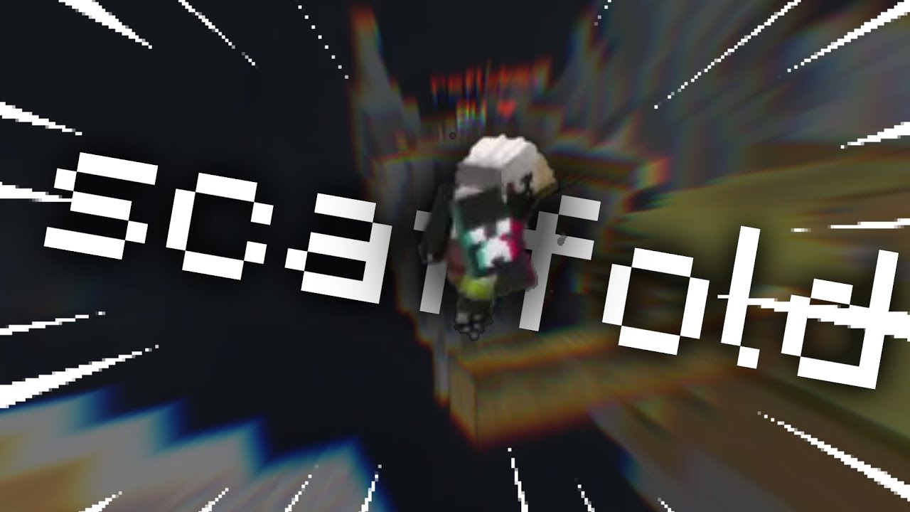 destroying people with legit scaffold in skywars
