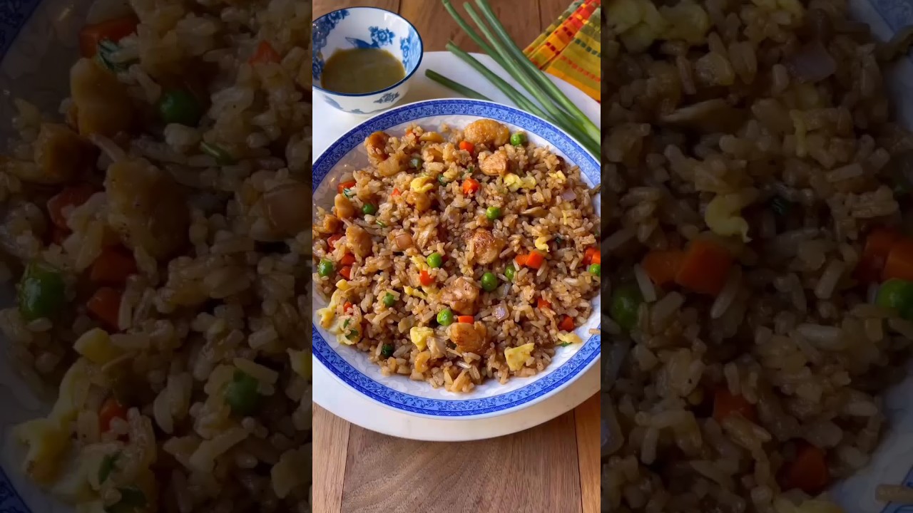 chicken fried rice recipe 😋#rishaperveen #risha'kitchen #chickenfriedrice #viralvideo