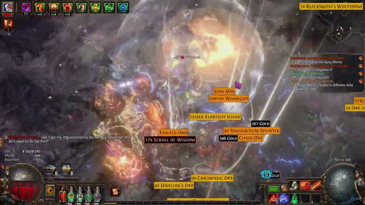 [POE 3.28] Immortal gladiator Animated guardian of smiting t16.5 breach farming