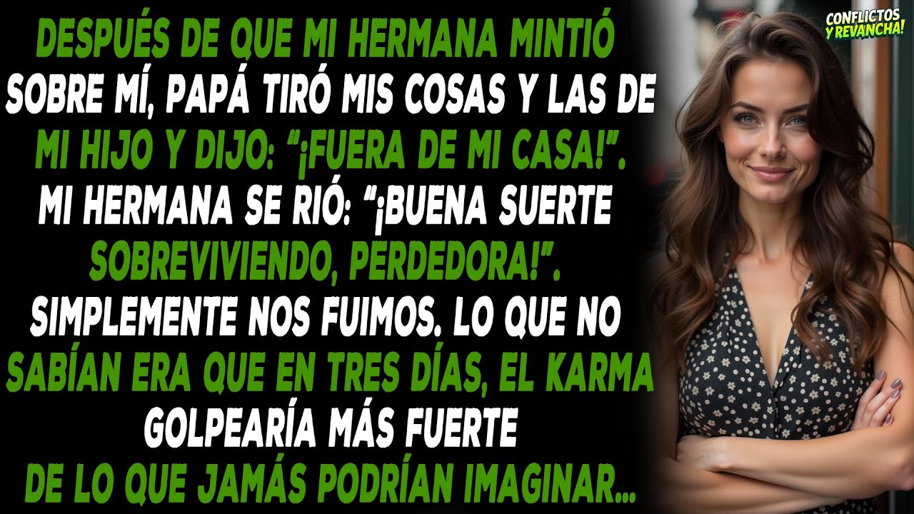 Después de que mi hermana mintió sobre mí, papá tiró mis cosas y las de mi hijo y dijo...