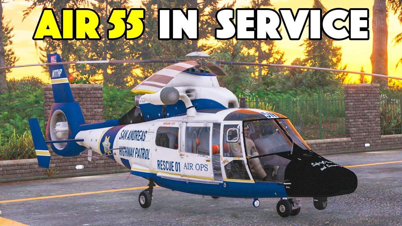 Realistic Air Unit Patrol in GTA 5 RP | DOJRP