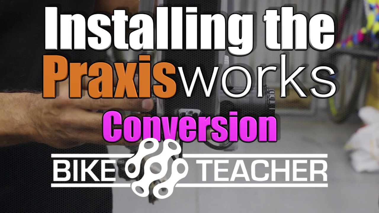 Как установить каретку Praxis Works Conversion типа Pressfit.
