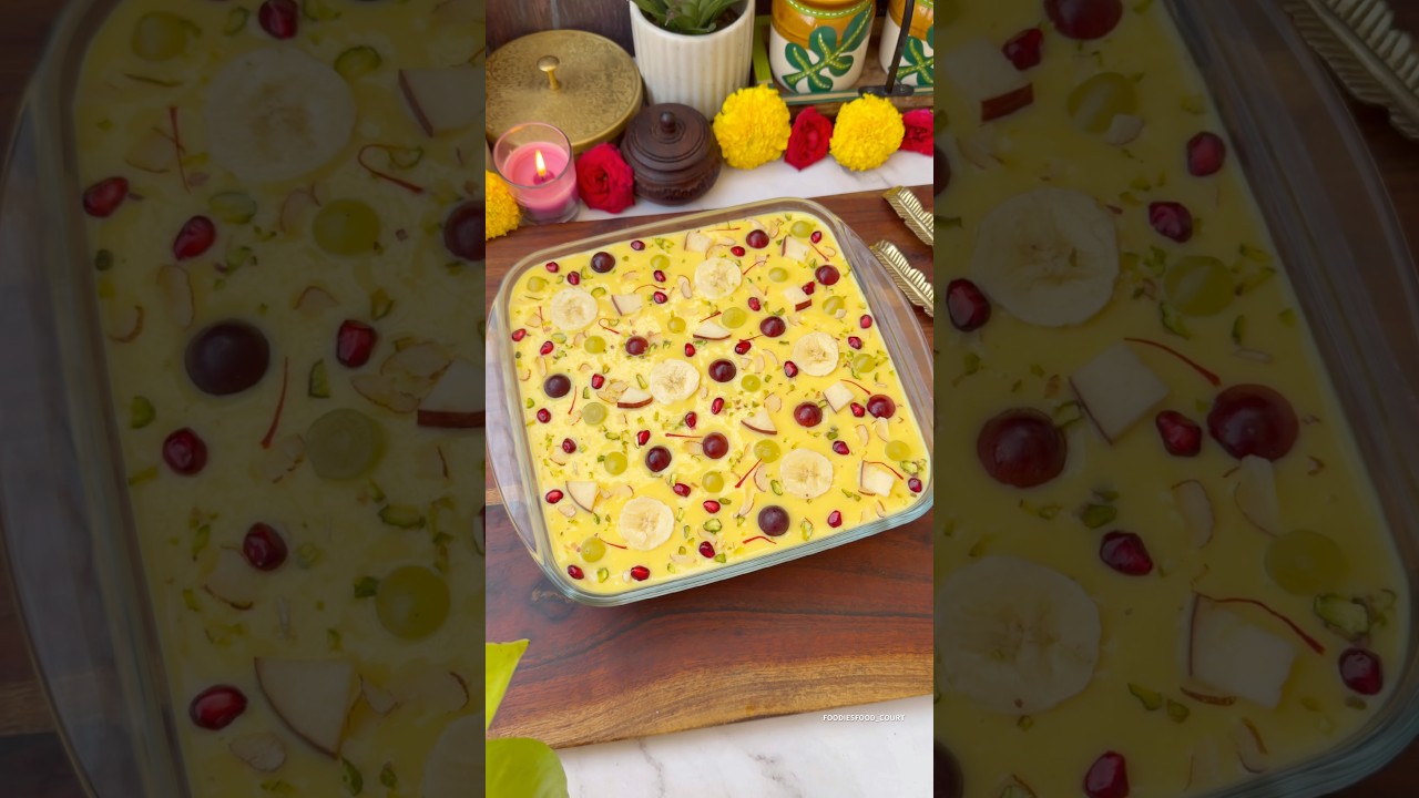 Bread Fruit Custard Pudding Recipe😍 #shorts #trending #viral