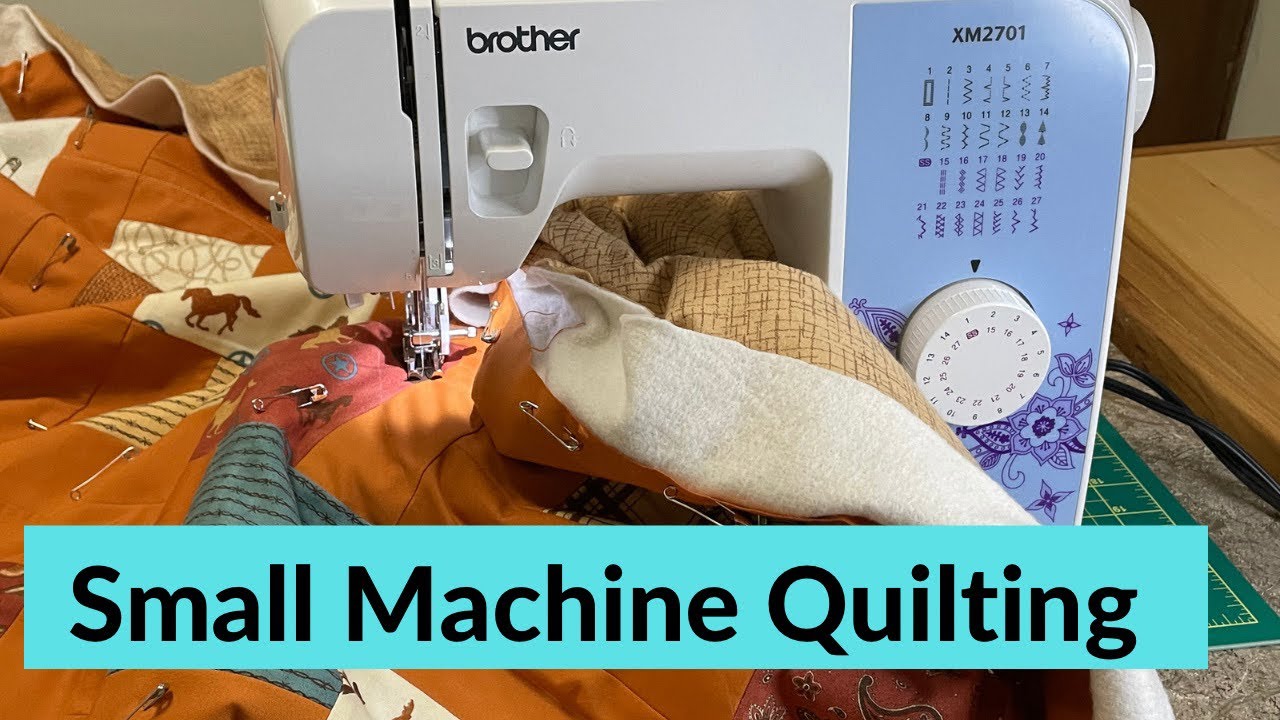 How I QUILT on a Small Domestic Sewing machine: