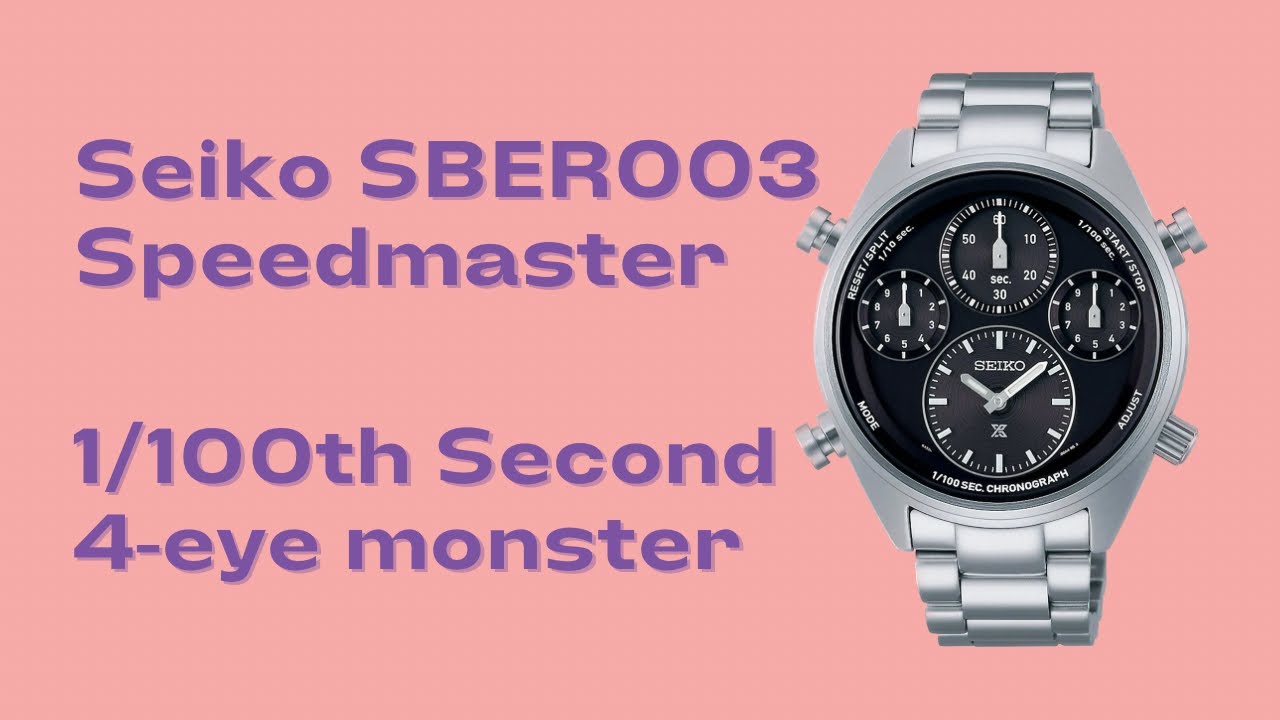 Seiko 1/100th Secs Speedmaster SBER003 - too many eyes, I can't see!