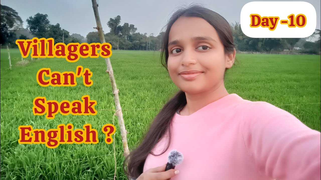 Day-10 Villagers speak fluent English 👍✨| #english #grammar #spokenenglish 