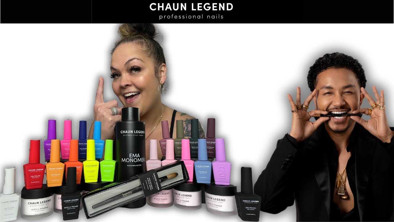 Посмотрите, как я пробую новые профессиональные средства для ногтей Chaun Legend!