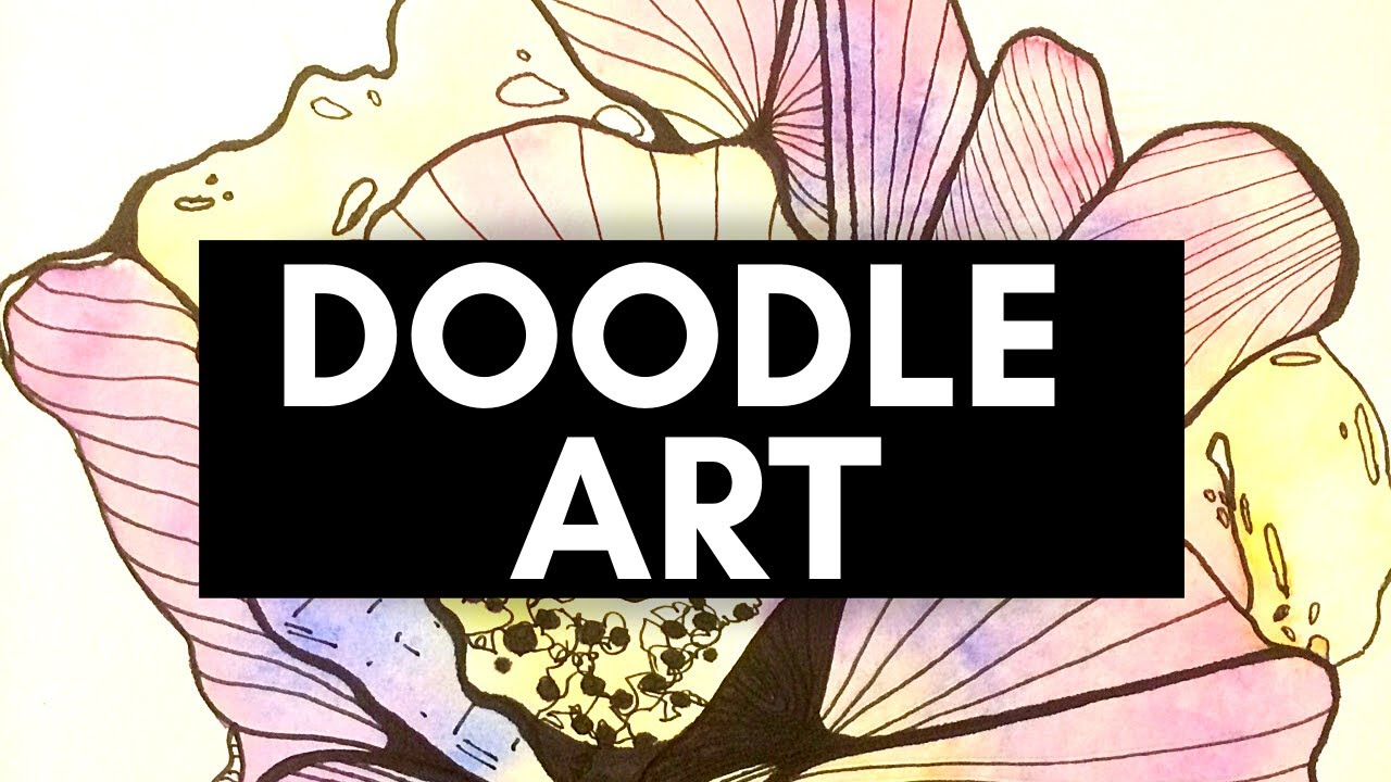 Abstract Watercolor Doodle Art for Beginners| Intuitive Mark Making and Mindful Art for Anxiety