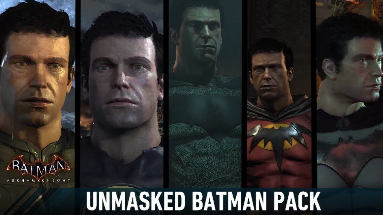 MESH; Batman; Arkham Knight; Unmasked Batman Pack