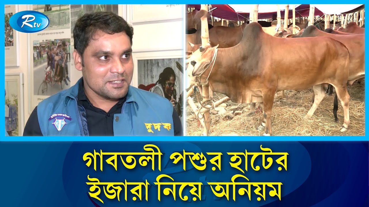 গাবতলী পশুর হাটের ইজারা প্রক্রিয়ায় ভয়াবহ অনিয়ম | Gabtoli Cattle Market | Rtv News
