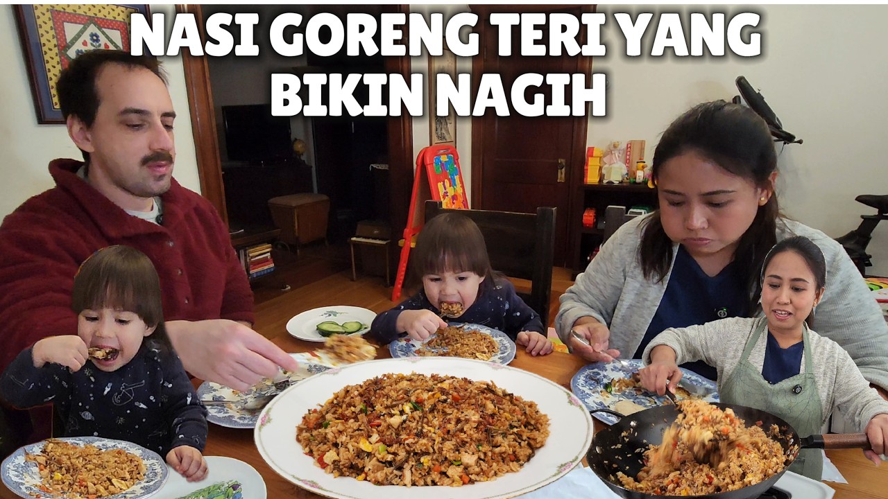 MASAK NASI GORENG TERI 😃😃 II LANGSUNG BIKIN ANAK DAN SUAMI KETAGIHAN 🥰🥰