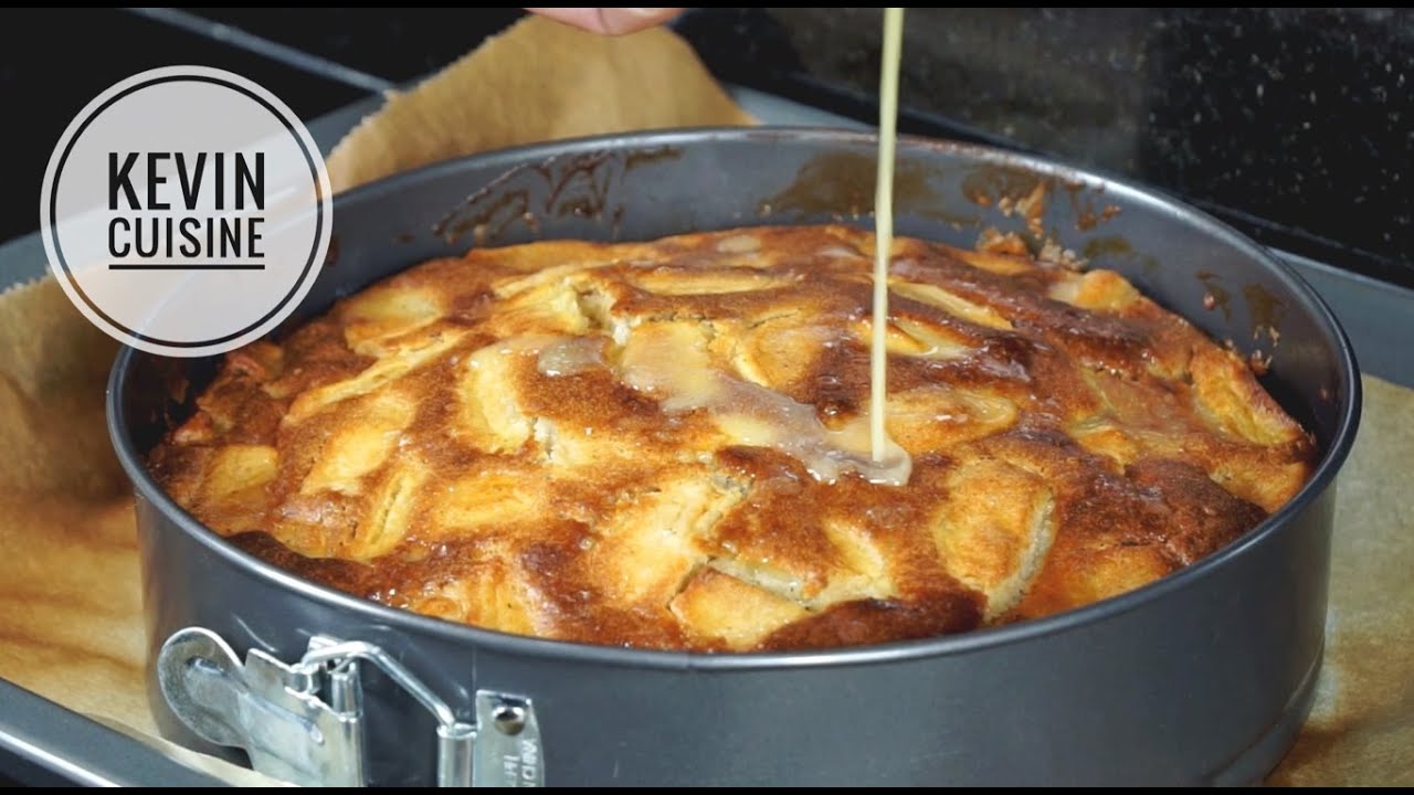 простой яблочный пирог | очень сочный торт