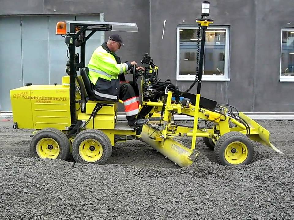 Laser-Grader with Trimble 3D