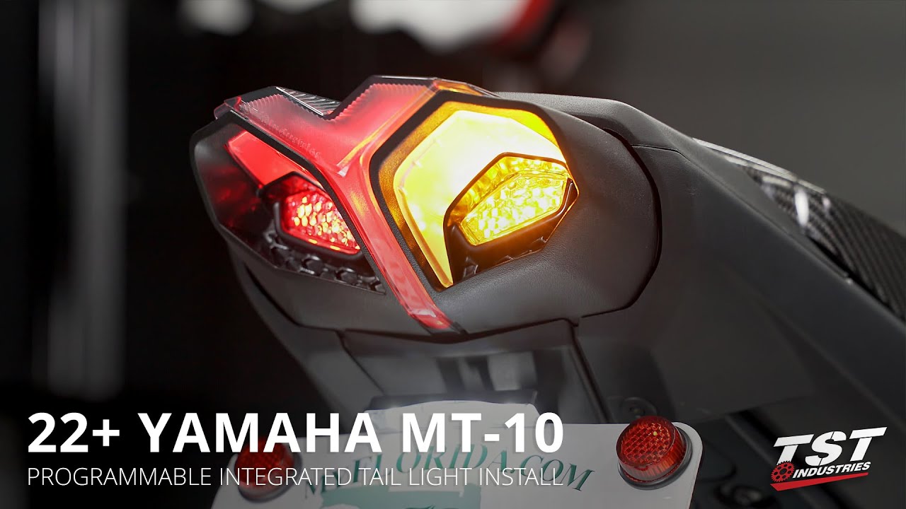 Как установить программируемый интегрированный задний фонарь на Yamaha MT-10 2022+ года выпуска о...