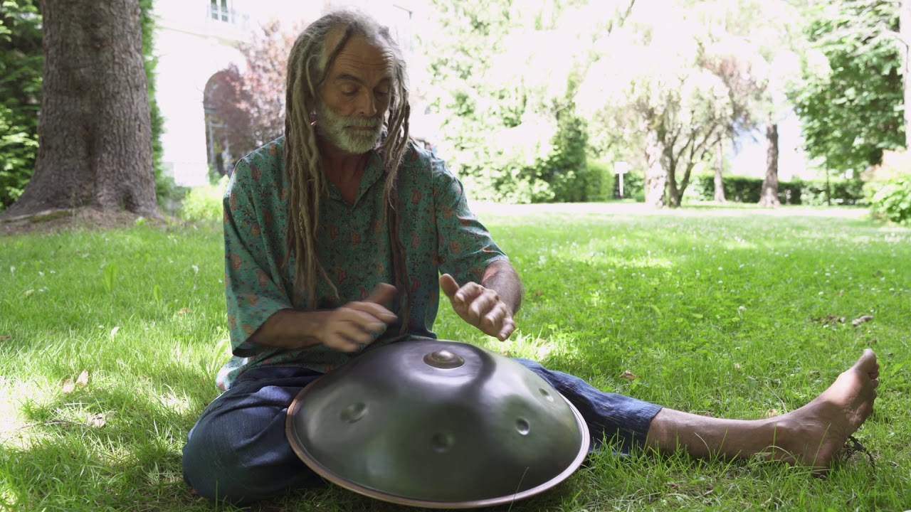 Martin Dubois -  Spontaneous Improvisation on Hang Pan Art Original - Chamonix Yoga Festival
