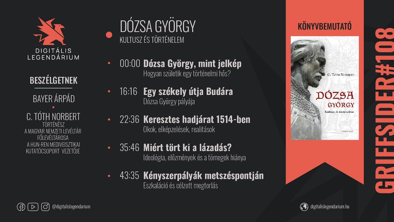 #108 - D&oacute;zsa Gy&ouml;rgy - Kultusz &eacute;s t&ouml;rt&eacute;nelem - C. T&oacute;th Norbert t&ouml;rt&eacute;n&eacute;sz