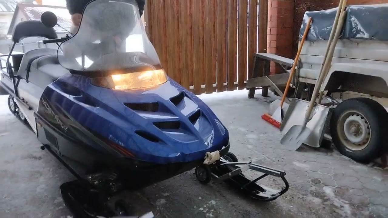 колёса под лыжи снегохода